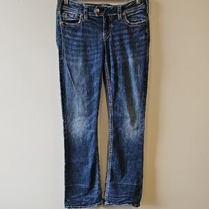Silver Jeans Tuesday 32x32Dark Blue Low Rise Boot Cut Jeans